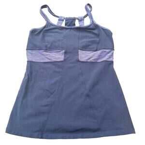 Athleta Prasada sports tank with sports bra active tennis yoga pickleball sz M